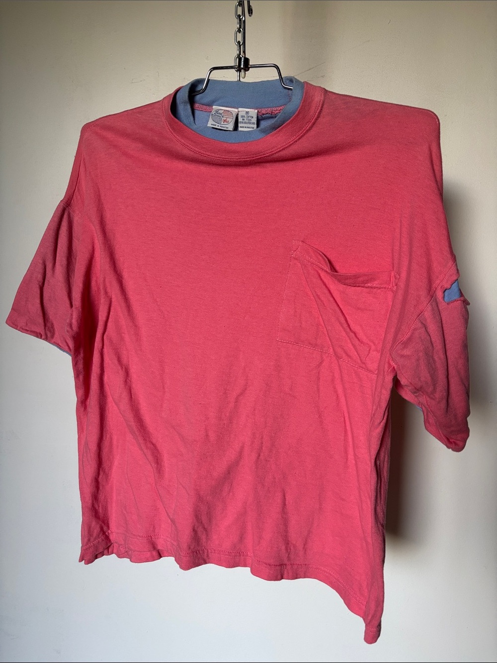 Vintage Land N Sea Boxy Crop Pocket Tee